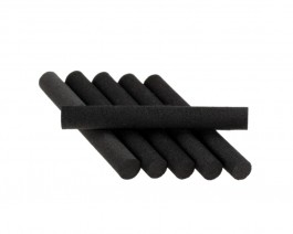 Foam Cylinders, Black, 5 mm